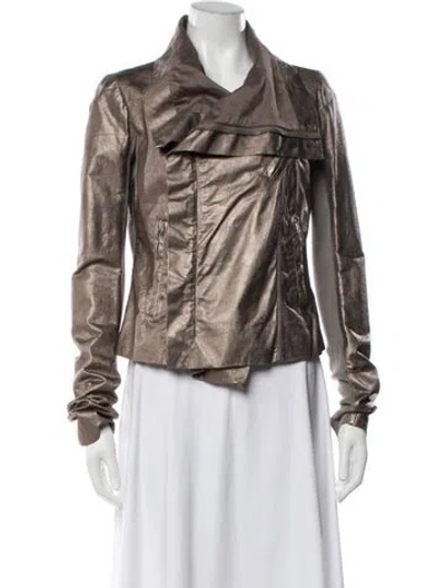 Pre-owned Rick Owens Jacket In Neutrals