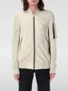 Rick Owens Off-white Hollywood Classic Flight Leather Jacket In Beige