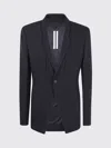 Rick Owens Single-button Wool Jacket In Black