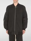 Rick Owens Black Porterville Jumbo Peter Flight Jacket In Schwarz