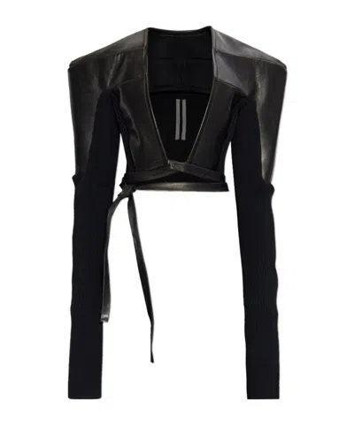 Rick Owens Jacket Ro02e4784 Lnv-09 In Black