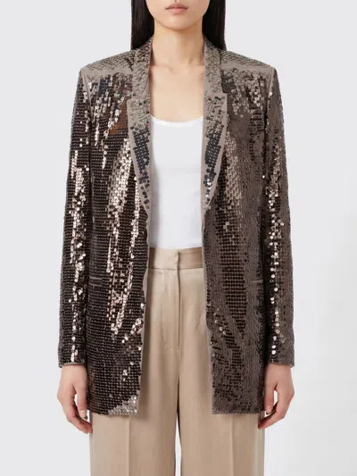 Rick Owens Jacket Woman In Brown