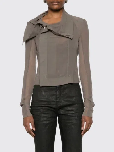 Rick Owens Jacket Woman  In Gray