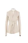 Rick Owens Wrap Design Ls Strutter With Customizable Fit In Neutral