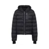 Rick Owens Black Hooded Puffer Jacket In Black