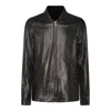 RICK OWENS RICK OWENS BLACK LEATHER JACKET