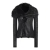 Rick Owens Black Leather Jacket In Black