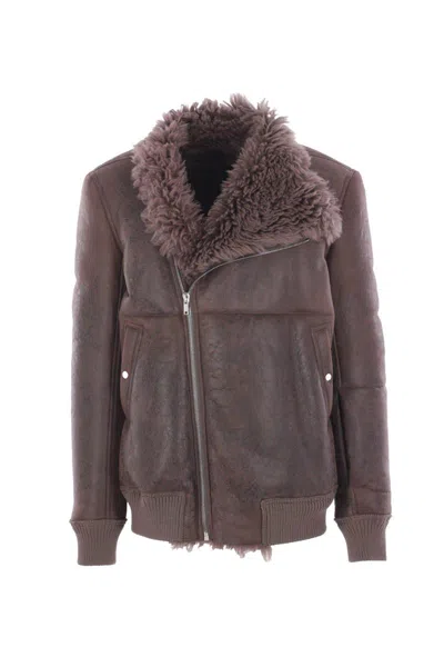 Rick Owens Jackets In Brown