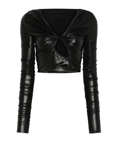 RICK OWENS JADE CROP TOP