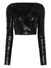 Rick Owens Jade Crop Top In Black
