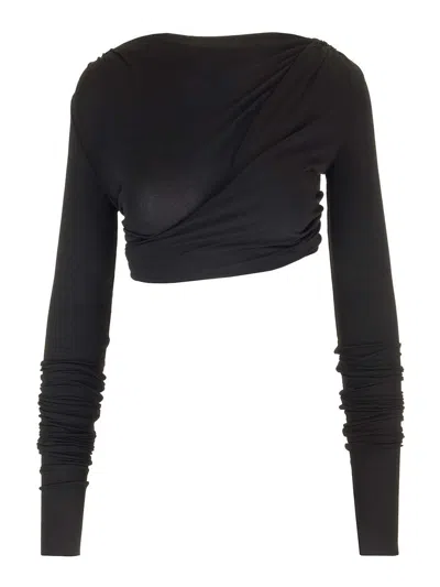 RICK OWENS JADE CROP TOP