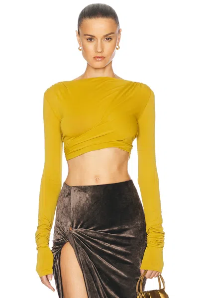 Rick Owens Jade Long Sleeve Top In Acid
