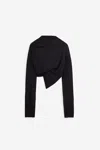 Rick Owens Jade Ls Longsleeve In Black