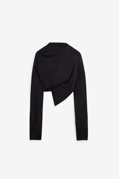 Rick Owens Jade Ls Longsleeve In Black