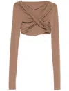 Rick Owens Jade Top In Brown