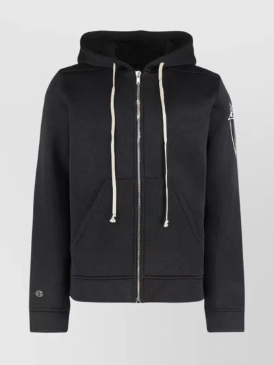 RICK OWENS JASON'S FULL ZIP HOODIE WITH FRONT POCKETS
