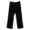 Rick Owens Wide-leg Trousers With Belt Loops And Five-pocket Style In Black