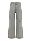 Rick Owens Drkshdw Double Cargo Jeans In Gray