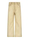 Rick Owens Jeans Ampi In Beige