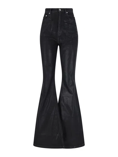 Rick Owens Jeans Bootcut In Black