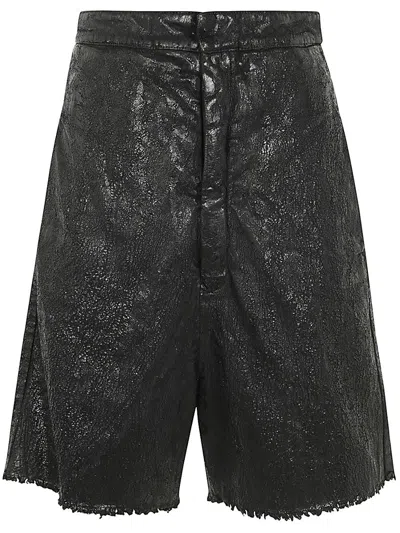 Rick Owens Jeans Pville Cutoffs Clothing In Black