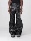 Rick Owens Black Porterville Bolan Leather Trousers In Schwarz
