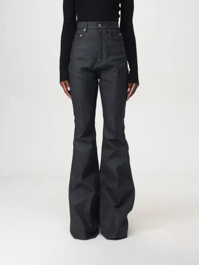 Rick Owens Jeans  Woman Color Black In Schwarz