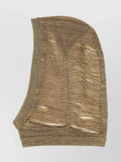 RICK OWENS "JERA" STRETCH FIT SHEER PANELS CAP