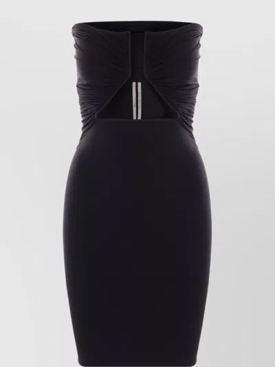 RICK OWENS JERSEY CUT-OUT MINI DRESS