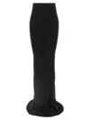 Rick Owens High-waisted Floor-length Skirt With Seam Detailing In Black