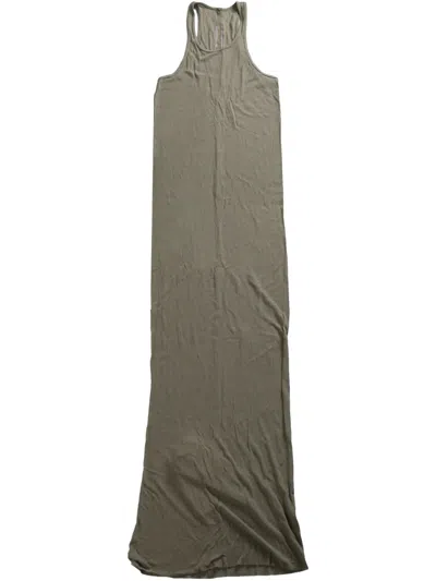 Rick Owens Jersey Maxi Dress In グリーン