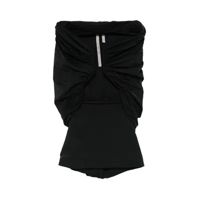 Pre-owned Rick Owens Jersey Prong Bustier Top 'black' | Women's Size 42