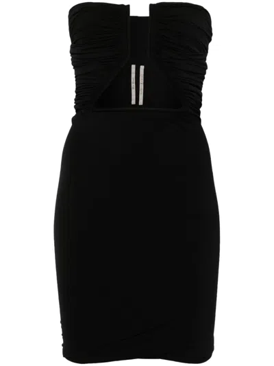 RICK OWENS JERSEY PRONG MINI DRESS