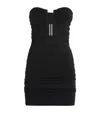 Rick Owens Recycled Stretch-jersey Mini Dress In Black