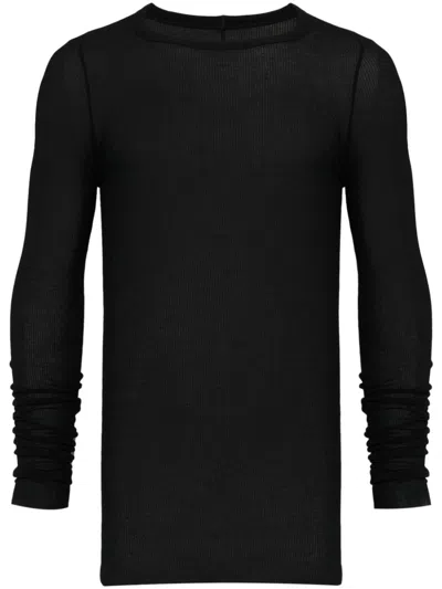Rick Owens Jersey Rib In Black