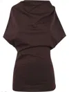 Rick Owens Draped Short-sleeved Top