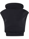 Rick Owens Women Jersey Shroud T-shirt In Black