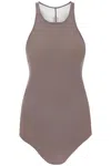 Rick Owens Jersey Tank Top In Khaki