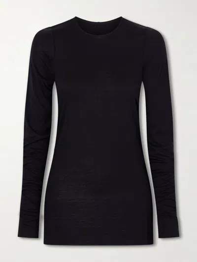 Rick Owens Jersey T-shirt In Black