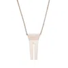 Rick Owens Open-trunk Charm Necklace In Neutral