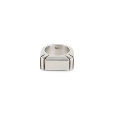Rick Owens Grill Ring In Silver