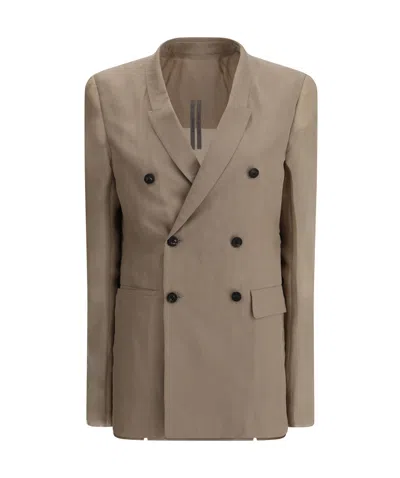 RICK OWENS RICK OWENS JMF DOUBLE BREASTED BLAZER