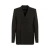 Rick Owens Jmf Double Breasted Wool Blazer