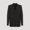 Rick Owens Jmf Double Breasted Wool Blazer In Forest