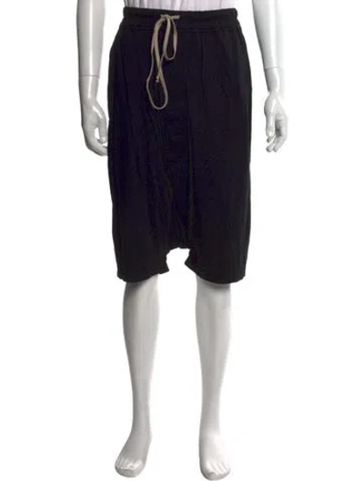 Pre-owned Rick Owens Jogger Shorts In Black