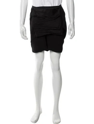 Pre-owned Rick Owens Jogger Shorts In Black