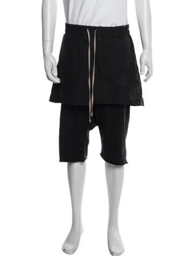 Pre-owned Rick Owens Jogger Shorts In Black