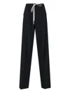 Rick Owens Straight Trousers With Button And Flap Pockets In Black