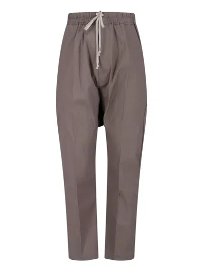 Rick Owens Joggers In Brown