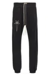 Rick Owens Black Champion Edition Prisoner Drawstring Sweatpants In Black